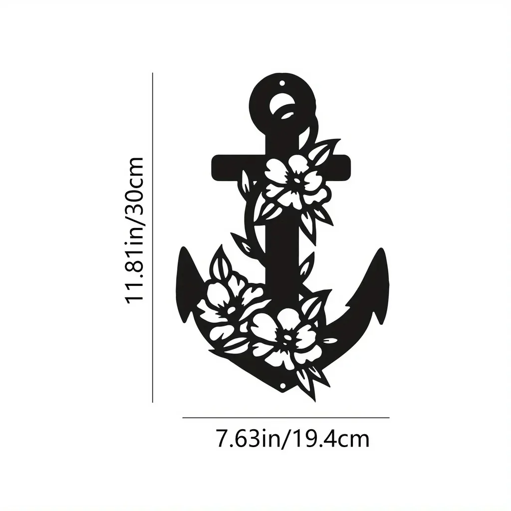 Anchor Wall Decor Metal Wall Decor Halloween Decor,Wall Sculpture Hanging House Decoration Sign Decoration Farmhouse Beachside