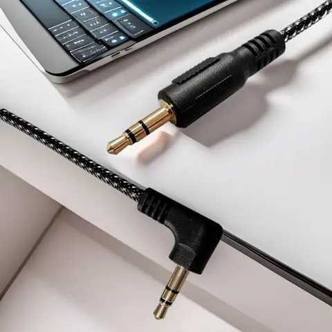 3.5mm Jack Audio Cable 90 Degree Elbow Male to Male Speaker Aux Wire For Samsung Xiaomi MP4/3 Video Car Headphone Adapter Cord