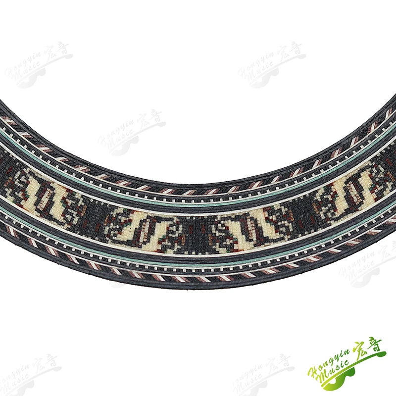 1 Stück Mundring für klassische Gitarre, Blumenmuster, Schalllochring, Massivholz-Gitarrenproduktionsmaterialien und Zubehör HUATOOL – Detail 1