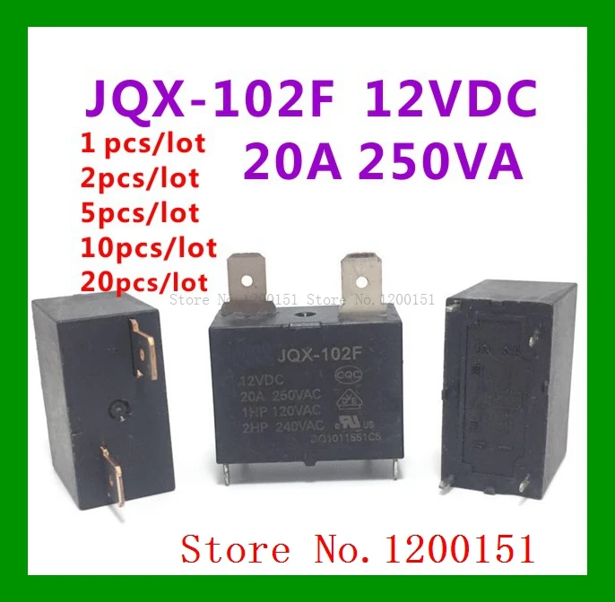 JQX-102F 12VDC Rela…