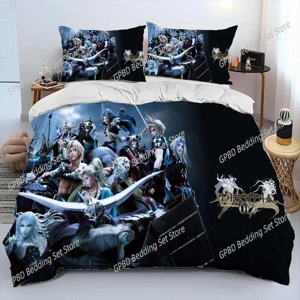 

3D Print Final Fantasy Series Games Bedding Set Single Twin Double Queen King Cal King Size Bed Linen Set