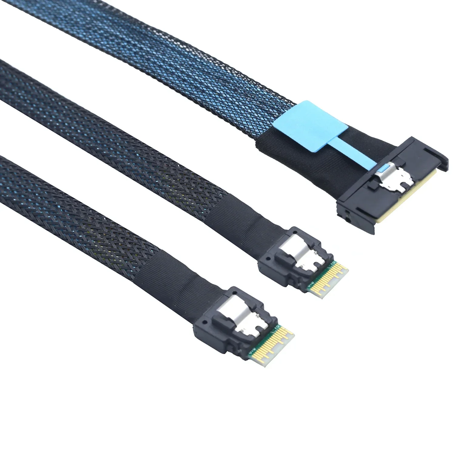 PCIE G 5.0 Slimline SAS MCIO 8i 8X 74P to dual 2XSFF Slimline 8654 4i server data connection Adapter cables