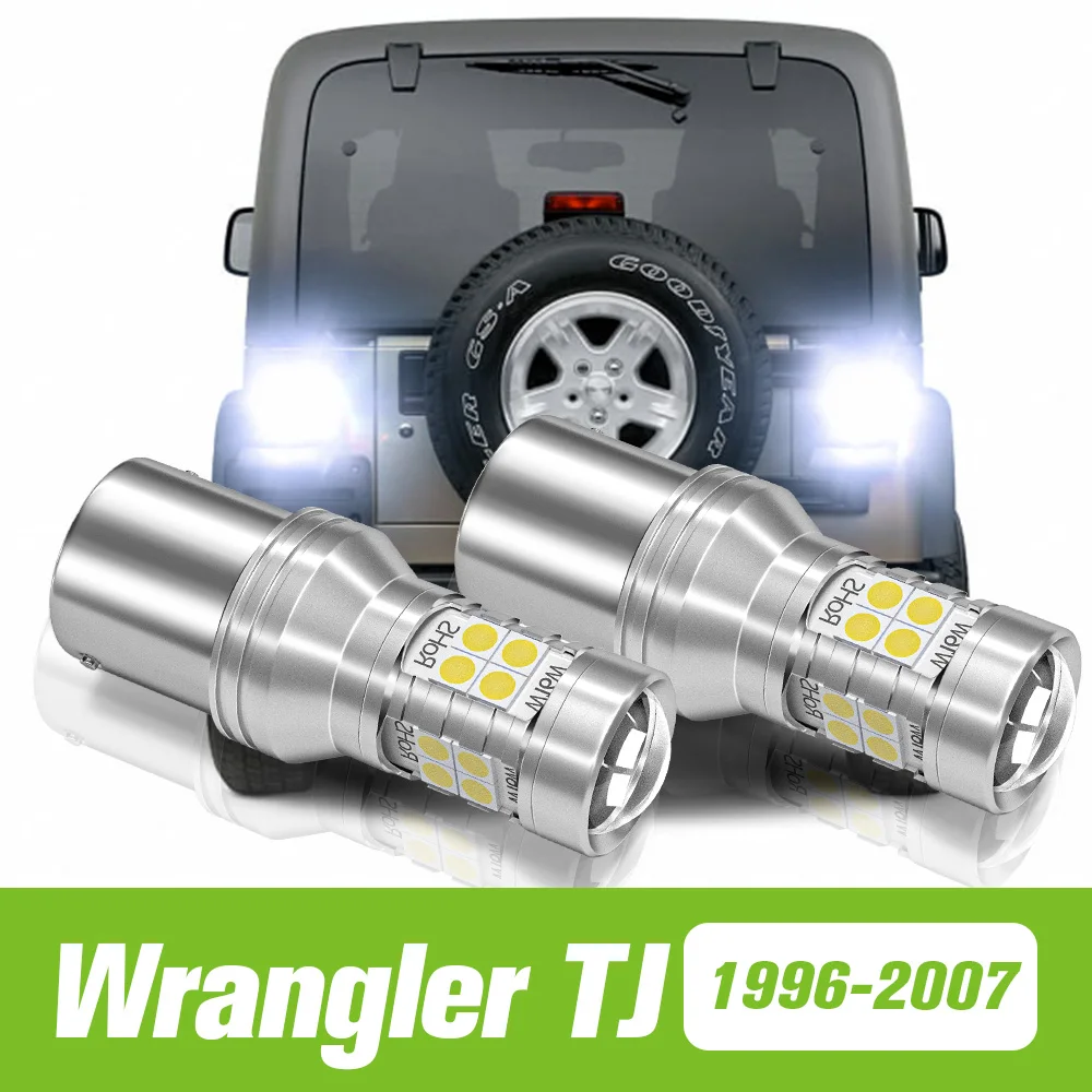 

2pcs For Jeep Wrangler mk2 TJ 1996-2007 LED Reverse Light Backup Lamp 1998 1999 2000 2001 2002 2003 2004 2005 2006 Accessories