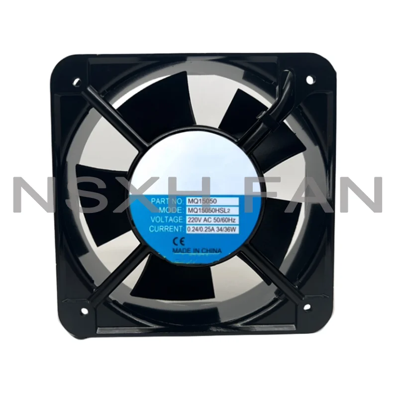 

MQ15050HBL2 AC 220V 0.25A 150x150x50mm 2-Wire Server Cooling Fan