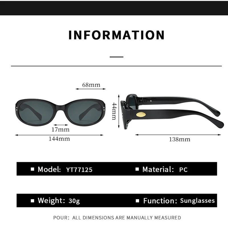 خمر موضة البيضاوي النظارات الشمسية النساء الرجال العلامة التجارية مصمم ظلال القيادة الصيد نظارات شمسية سيدة رجل UV400 نظارات واقية
