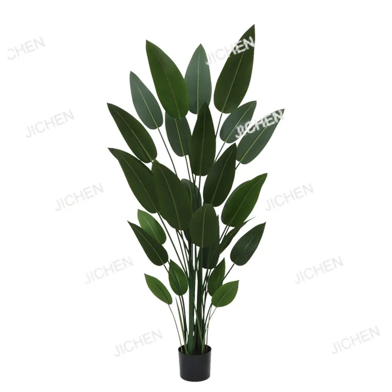 

Artificial plant potted plant large Nordic indoor floor decoration canna bonsai ornament living room traveler banana fake tree