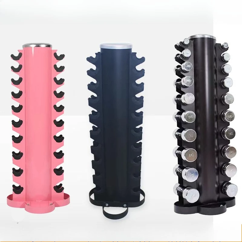 Hexagonal dumbbell rack, storage rack, electroplated dumbbell rack, commercial fitness equipment