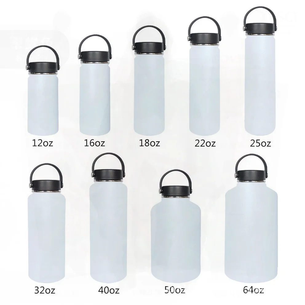 

Сублимационный космический чайник из нержавеющей стали, портативная спортивная бутылка для воды большой емкости, спортивный чайник с широким горлышком и вакуумной изоляцией