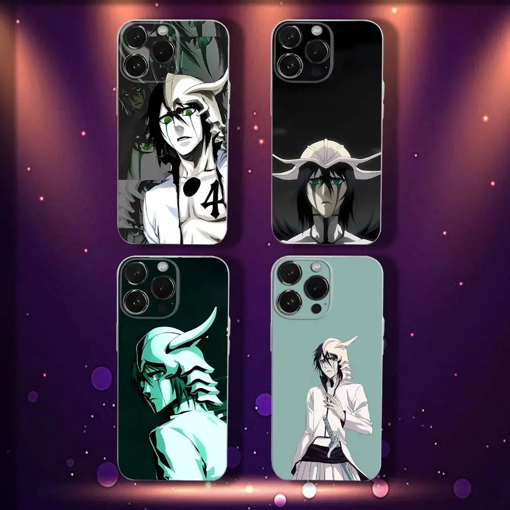 

U-Ulquiorras BLEACH Cifers Phone Case For iPhone 17,16,15,14,13,12,11,Pro,Max,Plus,E,SE4,Air,Mini Transparent Cover