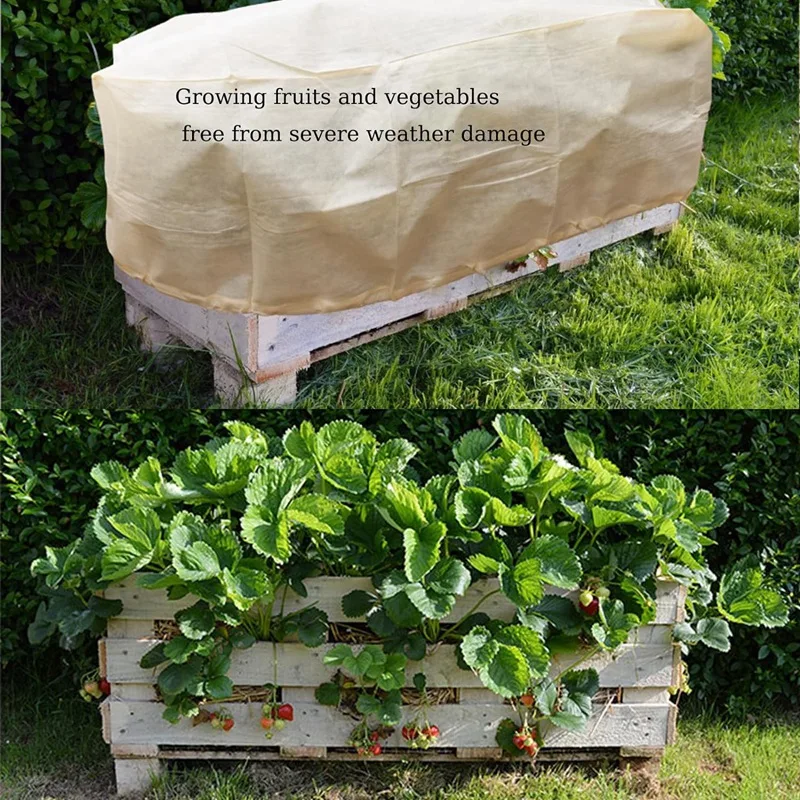 Rectangular Planter Box Protector Protects Plants In Balcony, Windowsill And Patio Planter Boxes From Frost, Wind 2Pcs