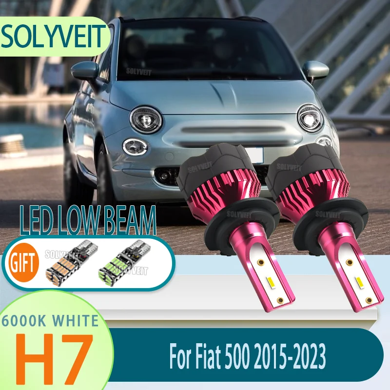 

High Performance H7/477/499 LED Upgrade Car Low Beam Bulb 6000k White For Fiat 500 2015 2016 2017 2018 2019 2020 2021 2022 2023