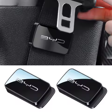 Magnetic Car Seat Belt Holder Stabilizer For BYD Song F0 Qin Pro Atto 3 Yuan Plus Han Tang EV F3 E6 Dmi Adjustable Fastener Clip