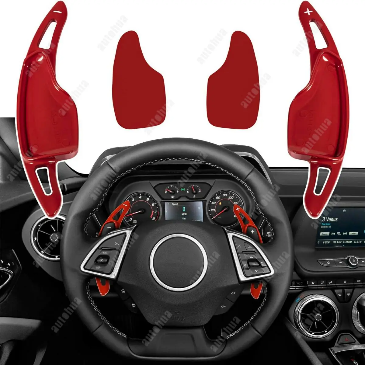 

For Chevrolet Camaro 2016-2022 Chevrolet Corvette C7 2014-2019Aluminum Steering Wheel Paddle Shifter Extension