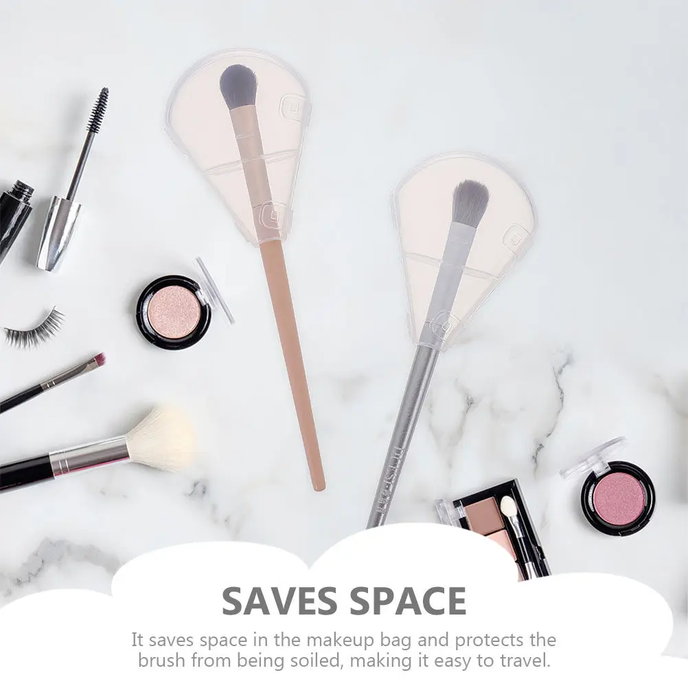 

Набор из 15 многоразовых защитных колпачков для кистей для макияжа: экономия места, защита щетины для кистей-вееров (средних и малых)