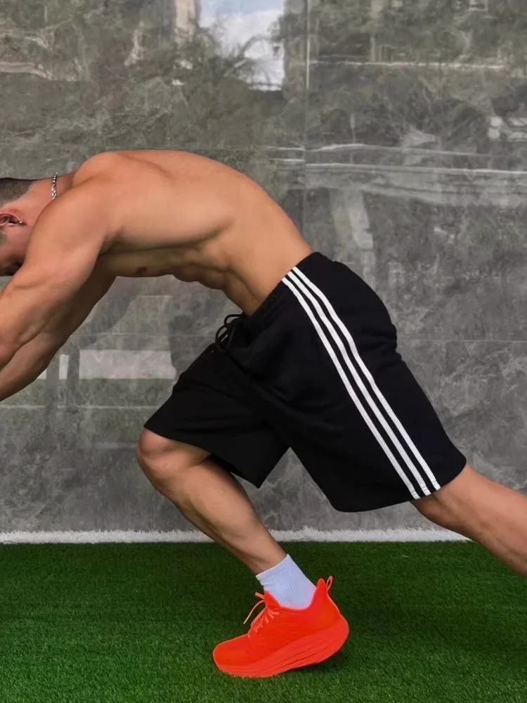 

Extra Large 300 Pou Sport orts Men's Casual Loose Running Fitn Training Baskeall Five-Quarter Pants Summer Breathable