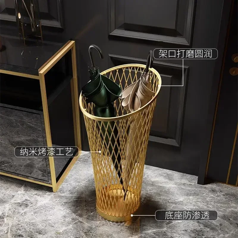 Umbrella rack Home door storage rack bucket Hotel lobby umbrella artifact