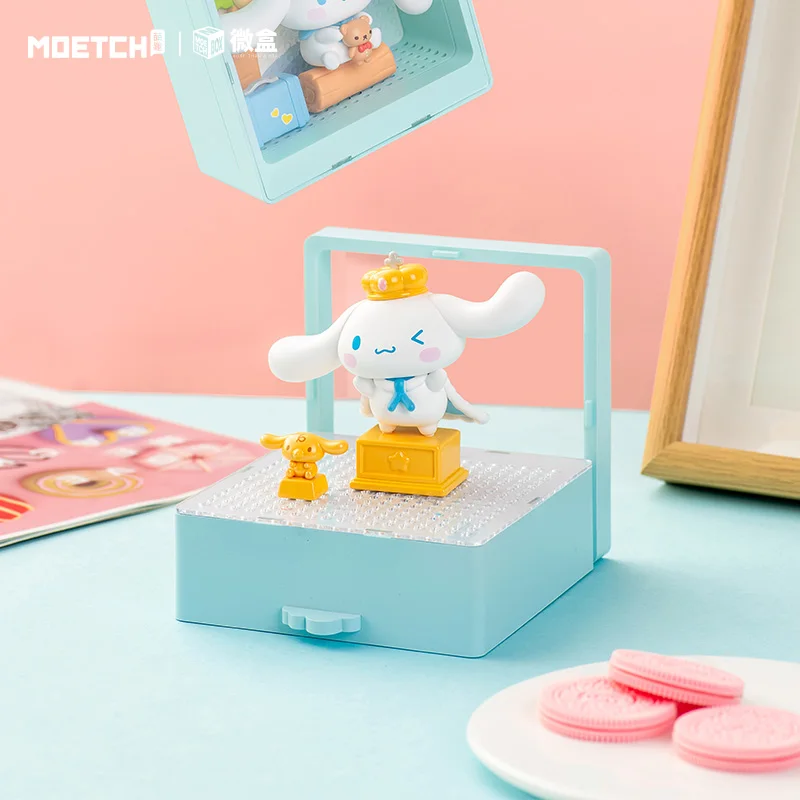 New Sanrio Cinnamoroll  Wishlist Blind Box Big Ear Dog Series Micro Box Handmade Doll Birthday Christmas Gifts Decoration