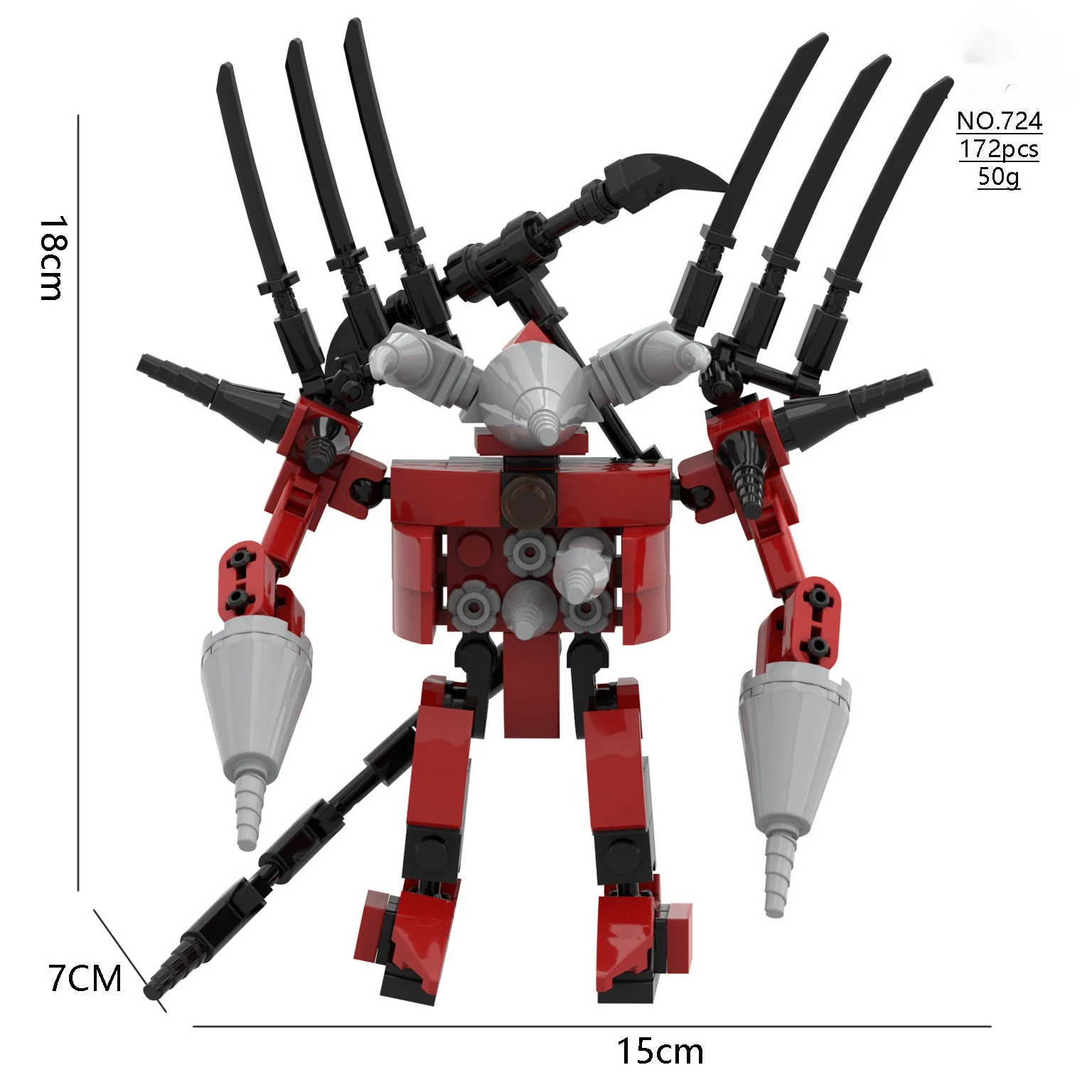 

Skibidi Туалет MOC Абстрактные строительные блоки ТВ-монитор Titan Drill Мини-модель человека, совместимая с игрушками LEGO Bricks