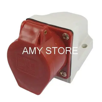 16A 3P + E + N IEC309-2 промышленное крепление для панели разъем красный белый
