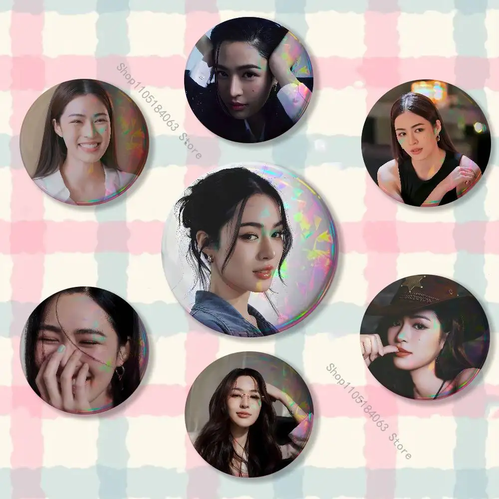 

Fahlada Lingling Kwong Badge on Backpack Clothes decoration Tinplate Round Brooch Funny Custom Gifts for Friend