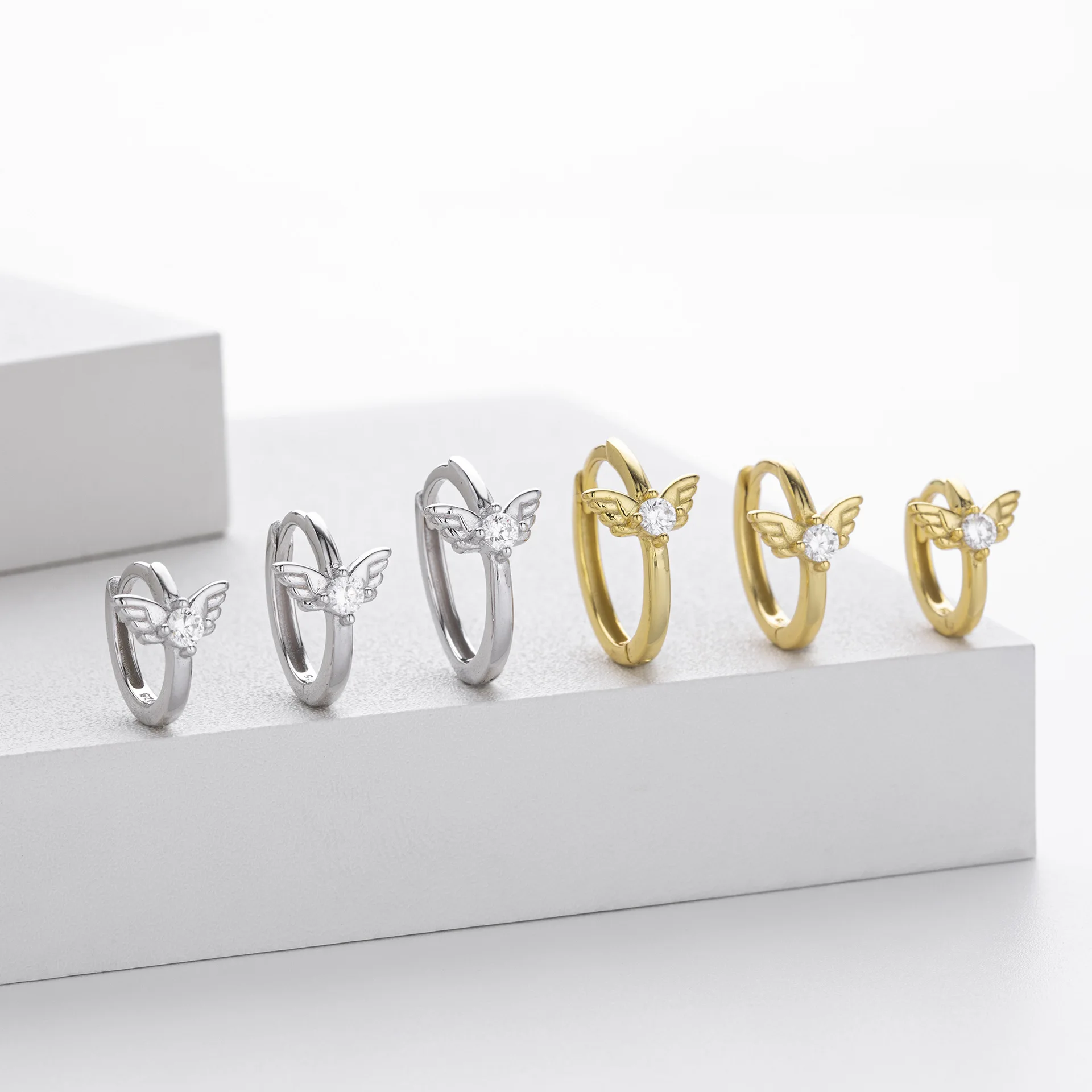 Withered  Jewelry Earrings Women's Earrings Ear Cuffs S925 Sterling Silver Earrings With Ear Loops For Women