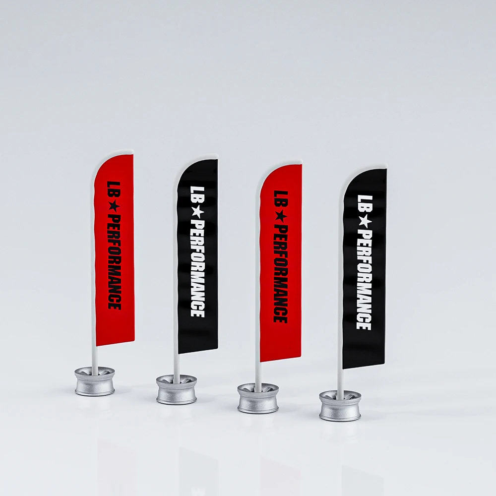 Kicarmod 1:64 DARWINPRO Battle Grey Zelt + LBWK Schwarz-Rote Zeltflagge 5-teiliges Set – Miniatur-Szenen-Diorama Ausstellungsmodell – Detail 13