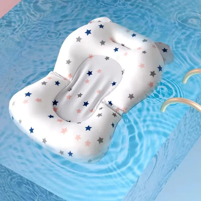 طفل حمام مقعد دعم حصيرة الرضع المضادة للانزلاق لينة الراحة وسادة الجسم طوي حوض استحمام الطفل وسادة كرسي الوليد حوض الاستحمام وسادة