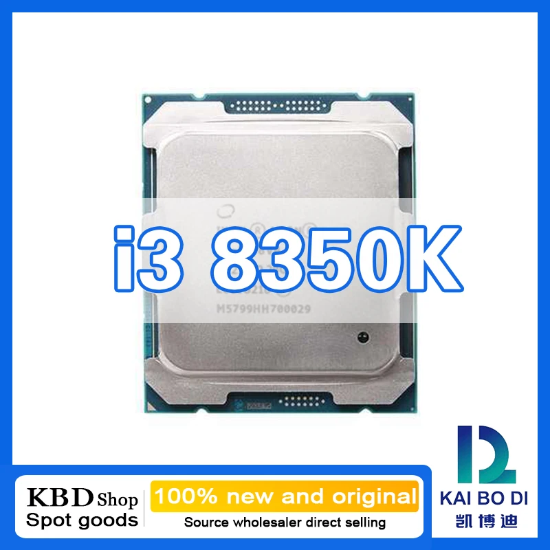 Процессор Core i3 8350K, 4 ядра, 4 потока, 4,00 ГГц, 100% новый и оригинальный процессор, центральный процессор