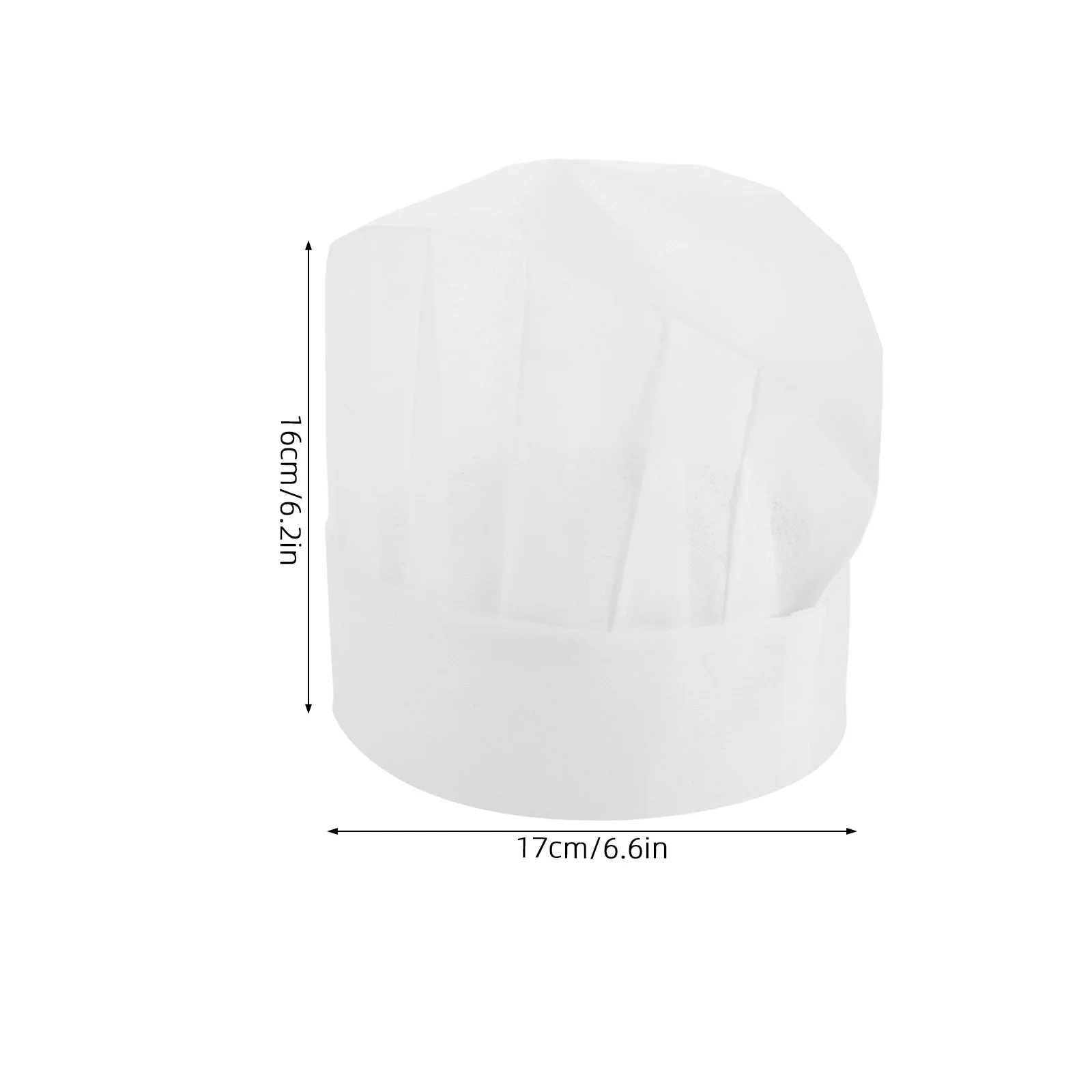 หมวกเชฟแบบใช้แล้วทิ้ง 15 ชิ้น สีขาว ขนาดเล็ก ทำจากผ้าไม่ถักทอ สำหรับงานเบเกอรี่ งานวันเกิด คอร์สสอนทำอาหาร การทำขนมที่บ้าน