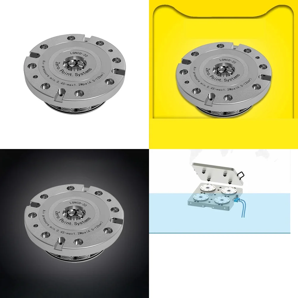 Zero Point Positioning Fixture System for CNC Machines Pull Nail High Precision Heavy Duty Cutting Strong Positioning Chuck
