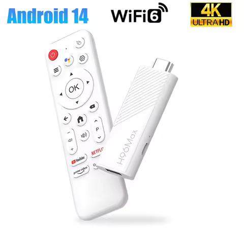 H96 MAX Android TV Stick Quad Core Allwinner H313 2.4G 5G Dual Wifi 2GB 16GB 4K HDR Smart TV Box Voice Remote TV Stick