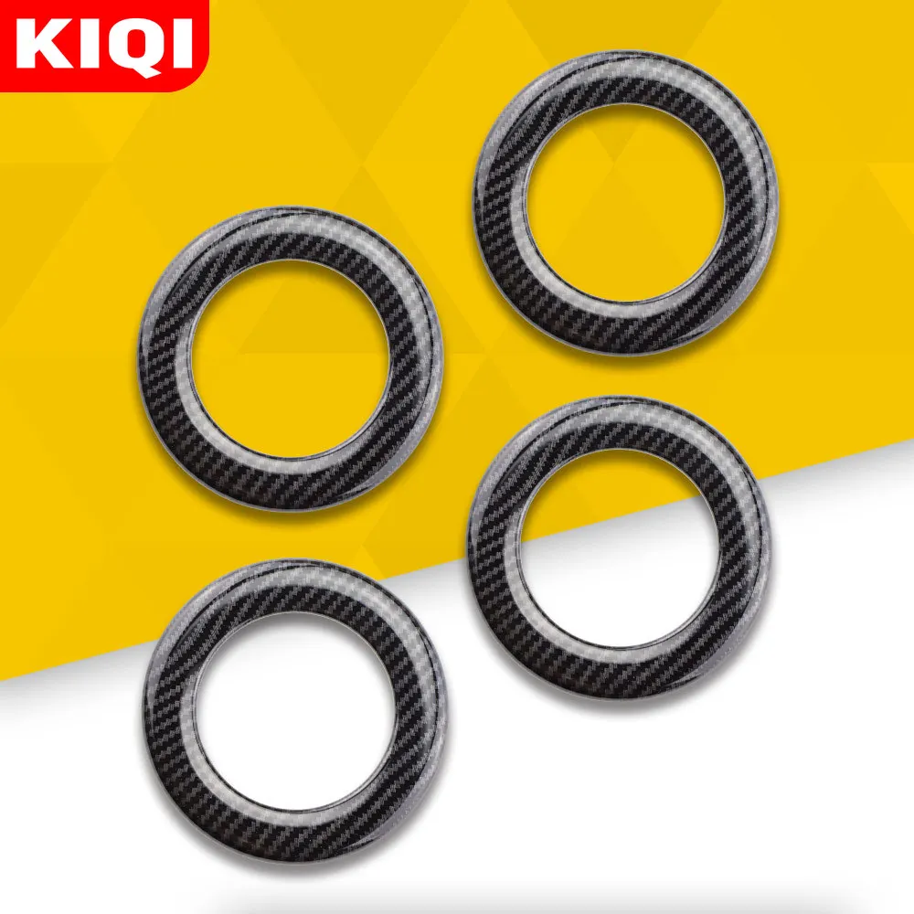 KIQI Car Accessories for Ford Ranger Everest Endeavor 2015-2021 Rear Roof Air Conditioning Outlet Vent Cover Trim Decorator Ring