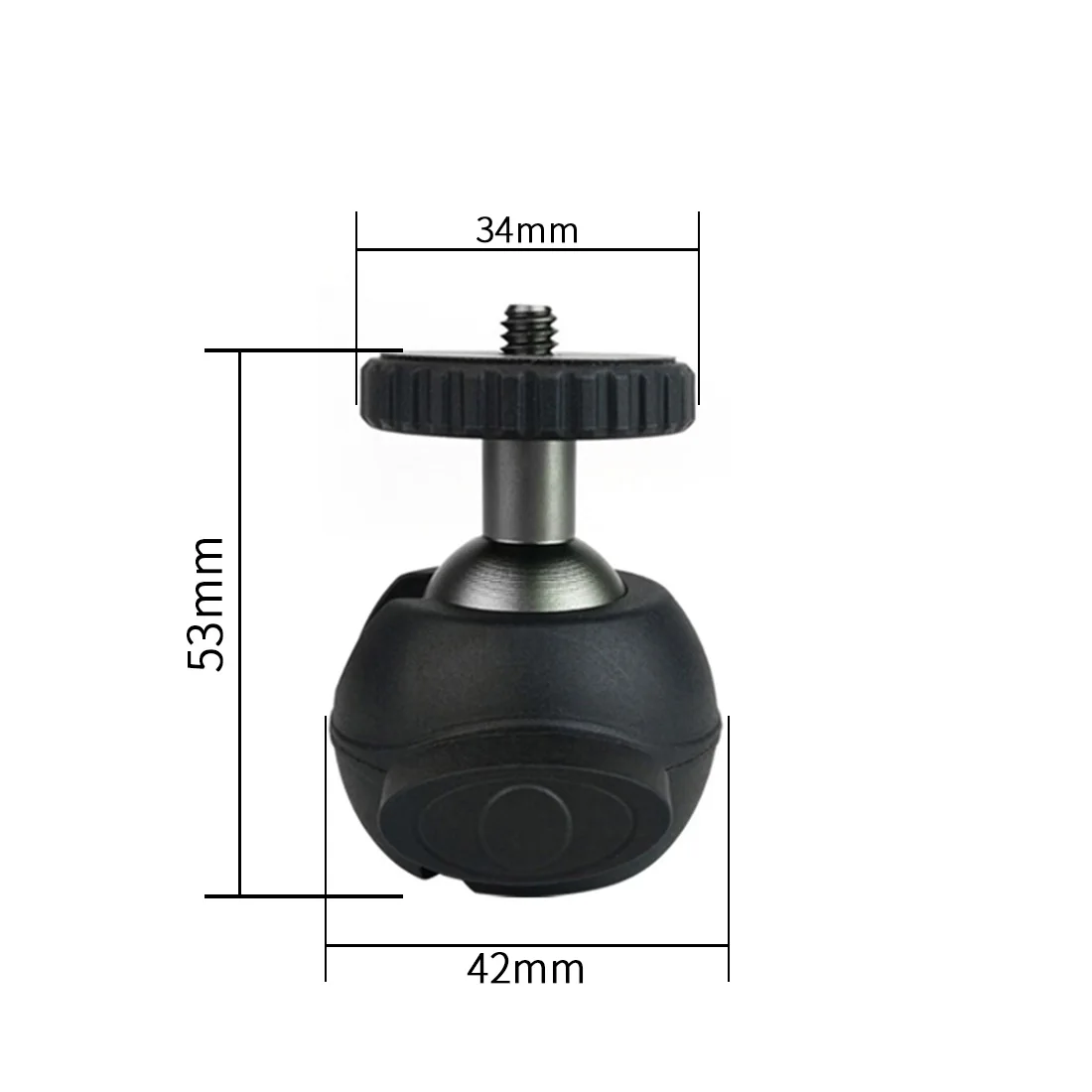 Magnetischer Magnet Auto-Saugnapf-Basis, Durchmesser 66 mm/43 mm, 1/4 Zoll Stativ-Adapter, Kugelkopf für GoPro-Kamera, Osmo Pocket Gimbal, Mobiltelefon – Detail 4