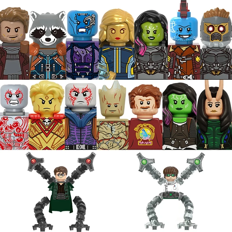 

Marvel Legends Deadpool Doctor Doom Blocks Bricks For Toys Gifts Venom Mini Action Figures Invincible Building Blocks For Party