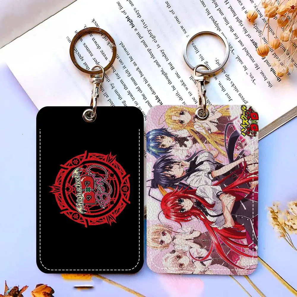 Anime H-High S-School DxD S-Sexy 1pc INS Creative Cartoon Student Campus Card Holder For Meal Card, Bus Card, Work Card, Etc