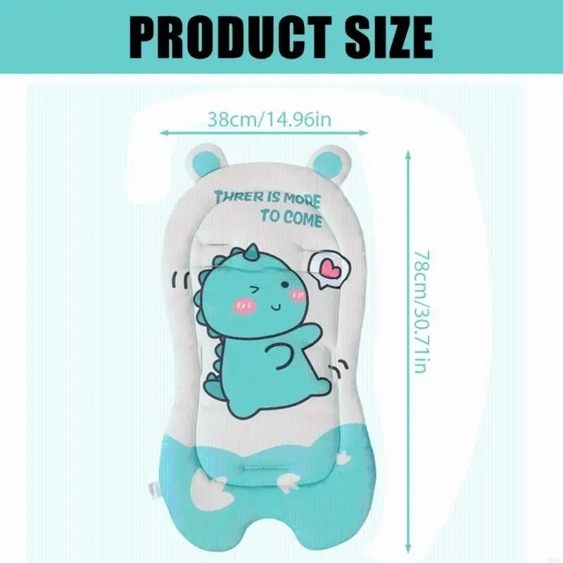 M89C Cartoon Baby Strollers Pad Carseat Cushion Breathable Infant Mattress Pad Pushchair Dinning Chair Accessory