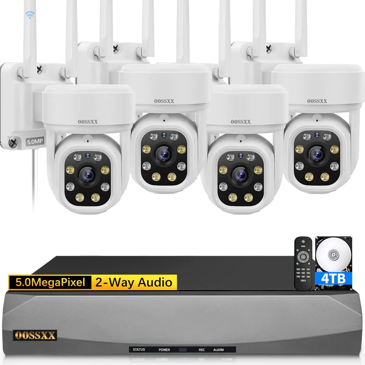 2-Way Audio) WiFi  Outdoor Security Camera System Pan  Wireless Cameras System 10 Channel Video Surve