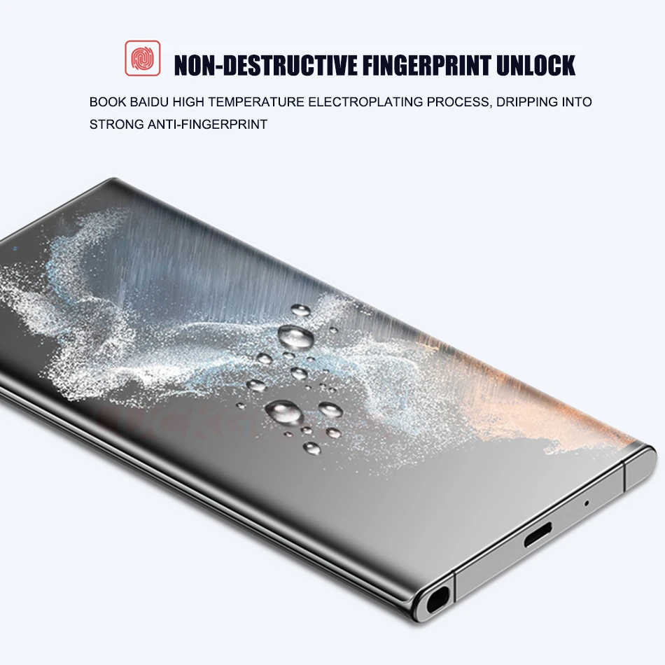 3PC UV Tempered Glass For Samsung Galaxy Note 8 9 10 20 S21 S22 S23 Ultra S20 S10 S8 S9 Plus Screen Protector 9H Full Glue Film