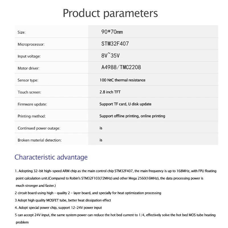 Для материнской платы Anet Et4 + с новым уровневым емкостным Бесконтактным Переключателем, чип привода двигателя A4988, поддержка офлайн-обновления и т. д.