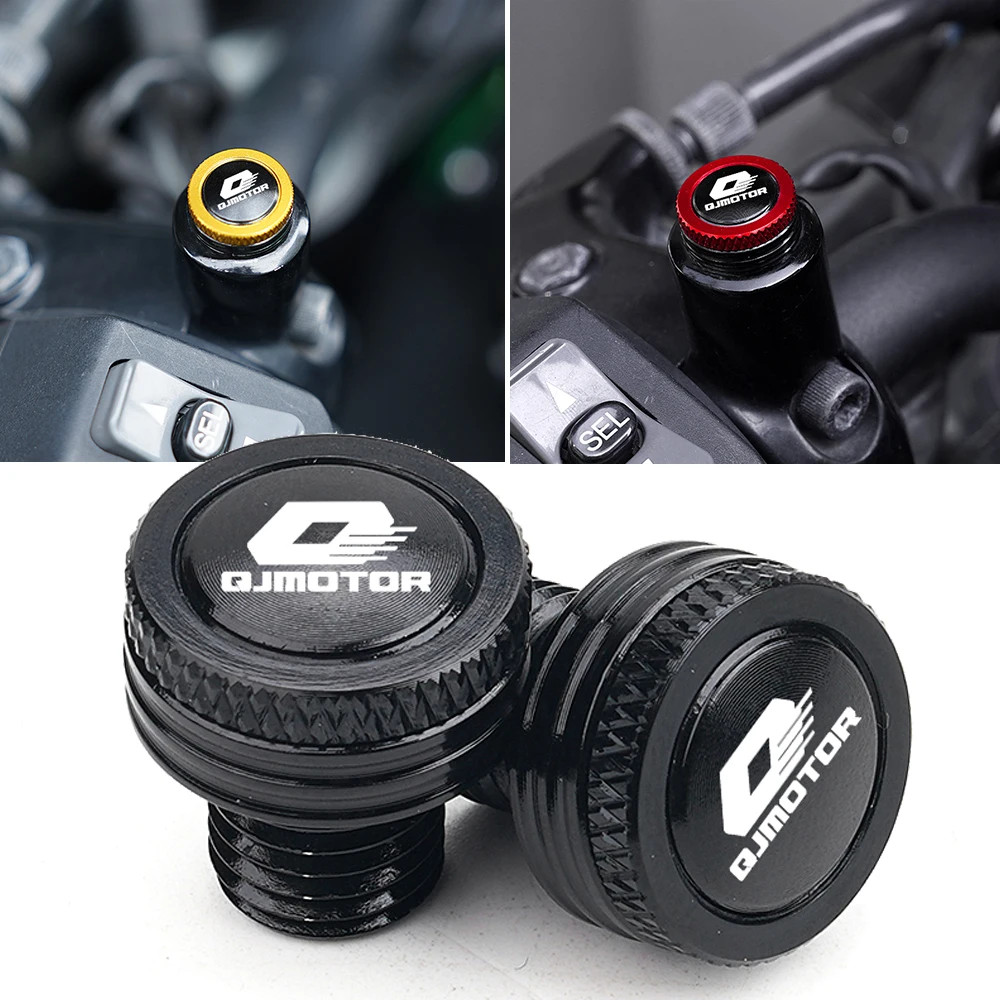 Für QJMOTOR SRT 900 SX SRK 350 500 700 800 RR S SVT SRV 300 600 Motorrad M10*1.25 Aluminium Schrauben Bolzen Spiegel-Loch-Abdeckungen – Detail 2