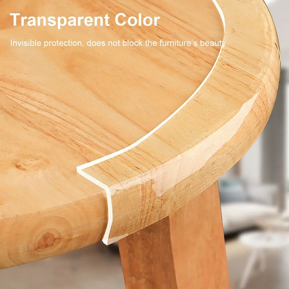 Collision Proof Table Edge Guard Tape Transparent Safety Protective Strip Self Adhesive Thickened Furniture Corner Bumper
