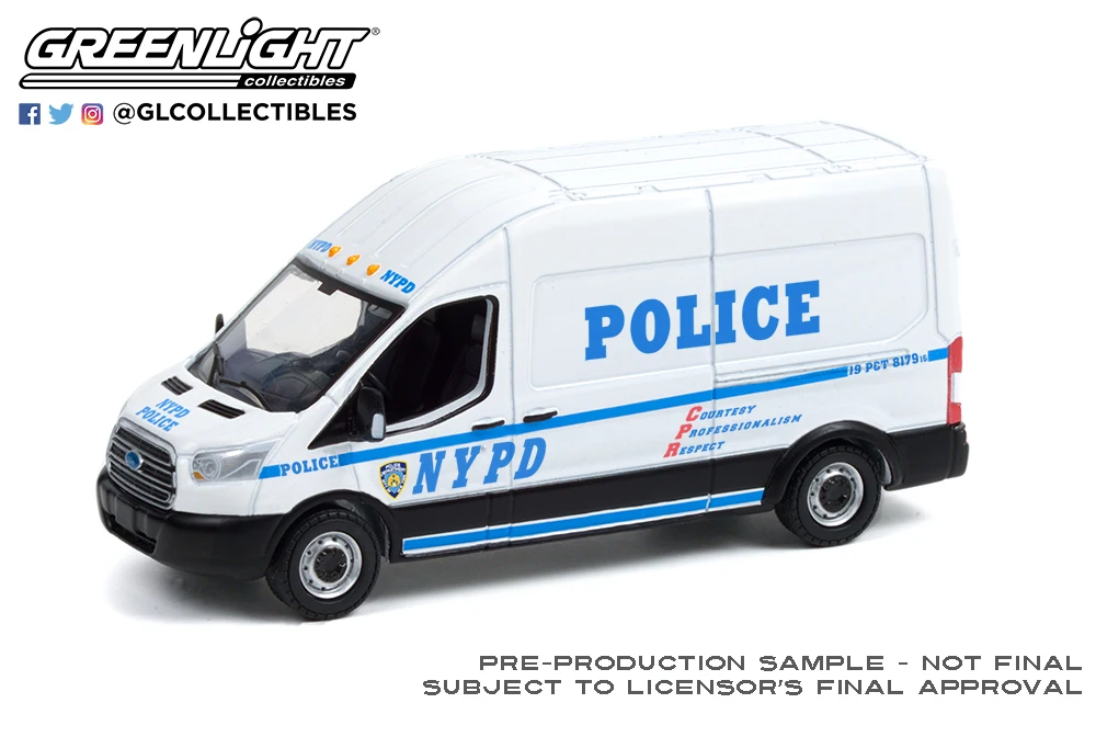 

2015 Ford Transit van - NYPD Police Department toy car model
