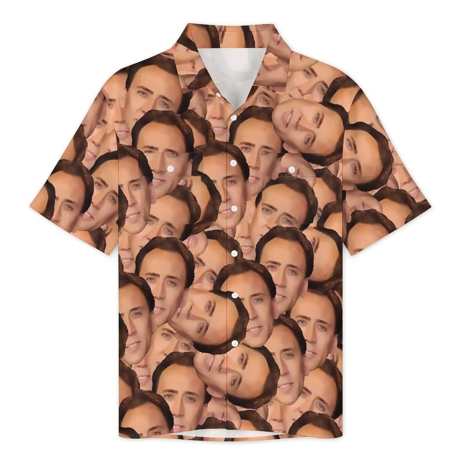 Nicolas Cage Vacation Shirt Movie Actor Hawaiian Casual Shirts Men Vintage Blouses Short Sleeves Harajuku Graphic Tops