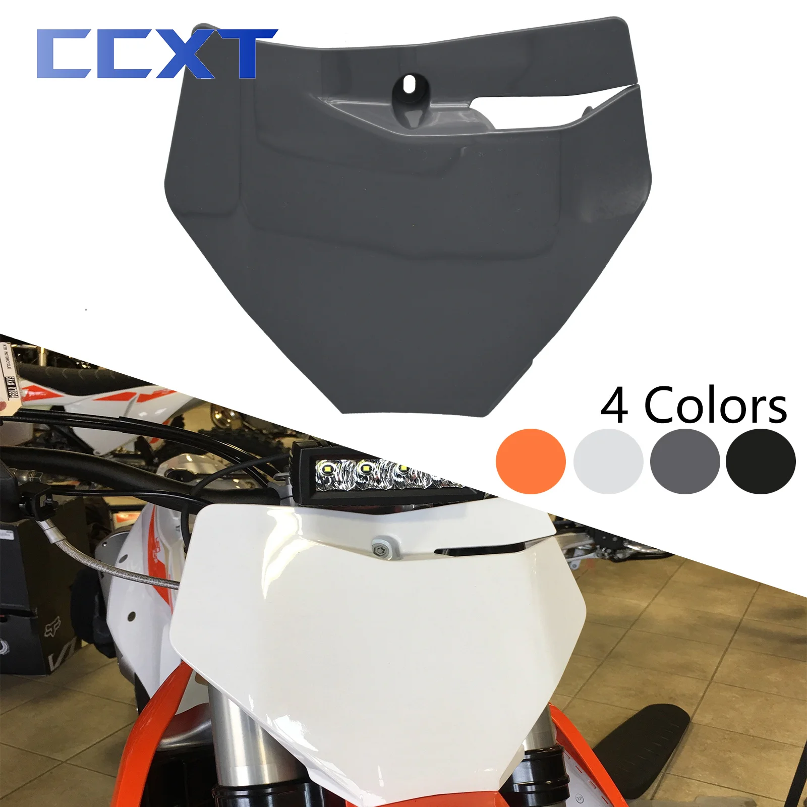 Motorcycle Plastic Cover Front Number Plate Registration Fender For KTM EXC EXCF SX SXF XC XCF XCW XCFW 125- 500 Motocross Parts