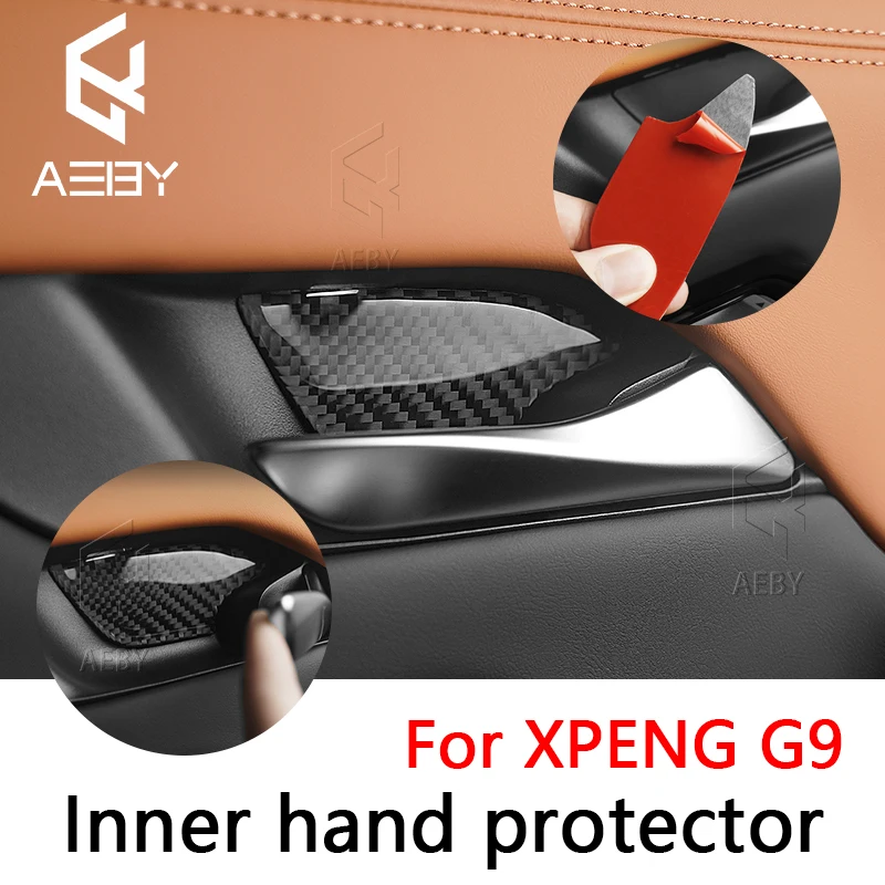 

AEBY автомобильная внутренняя наклейка для XPENG G9 2022-2025, внутренняя дверь, пупок, защита от царапин, модифицированные аксессуары для интерьера