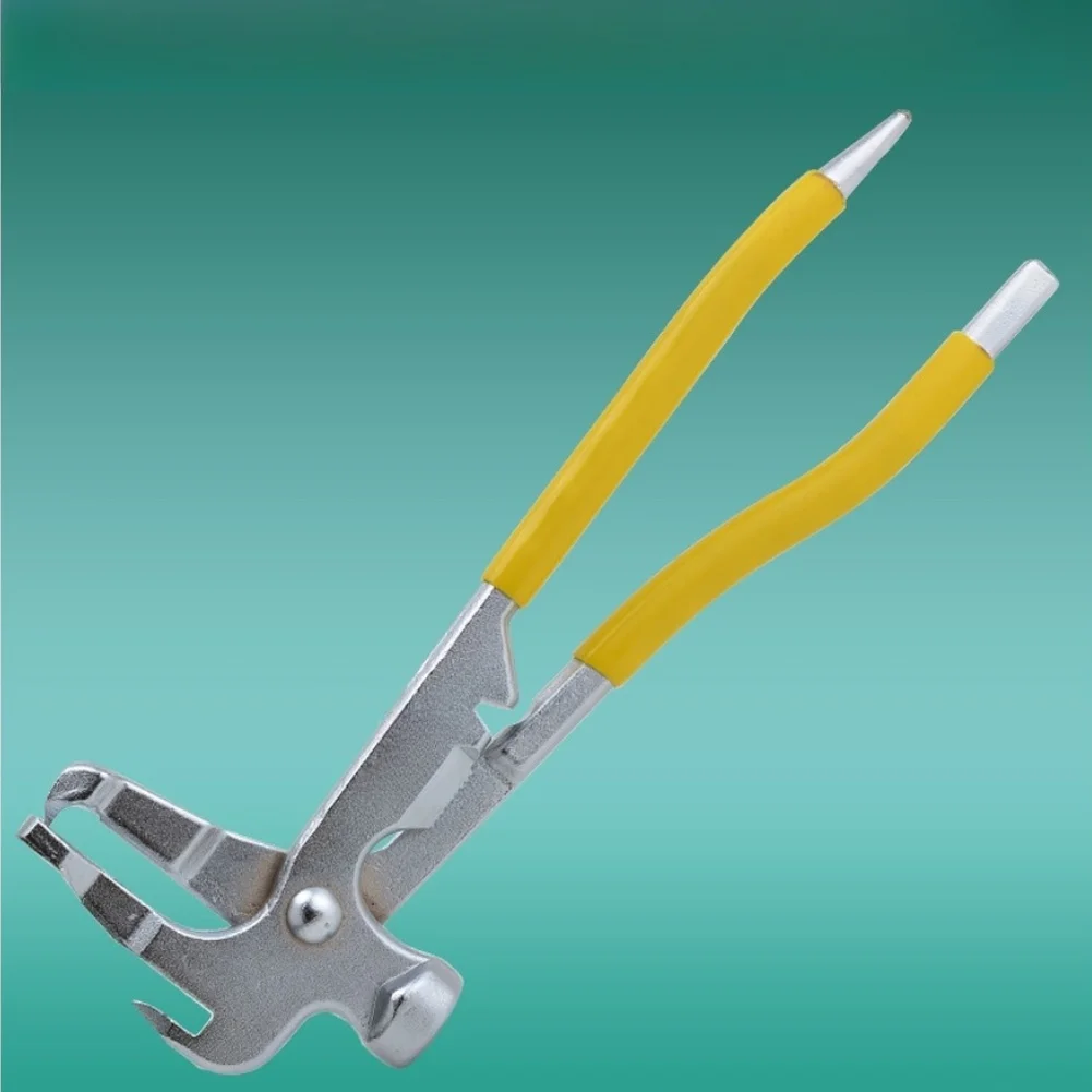 Alloy Steel Tire Balancing Pliers Featuring 36mm Opening Hammer Function and Comfortable Soft Grip Handles for Rim Work