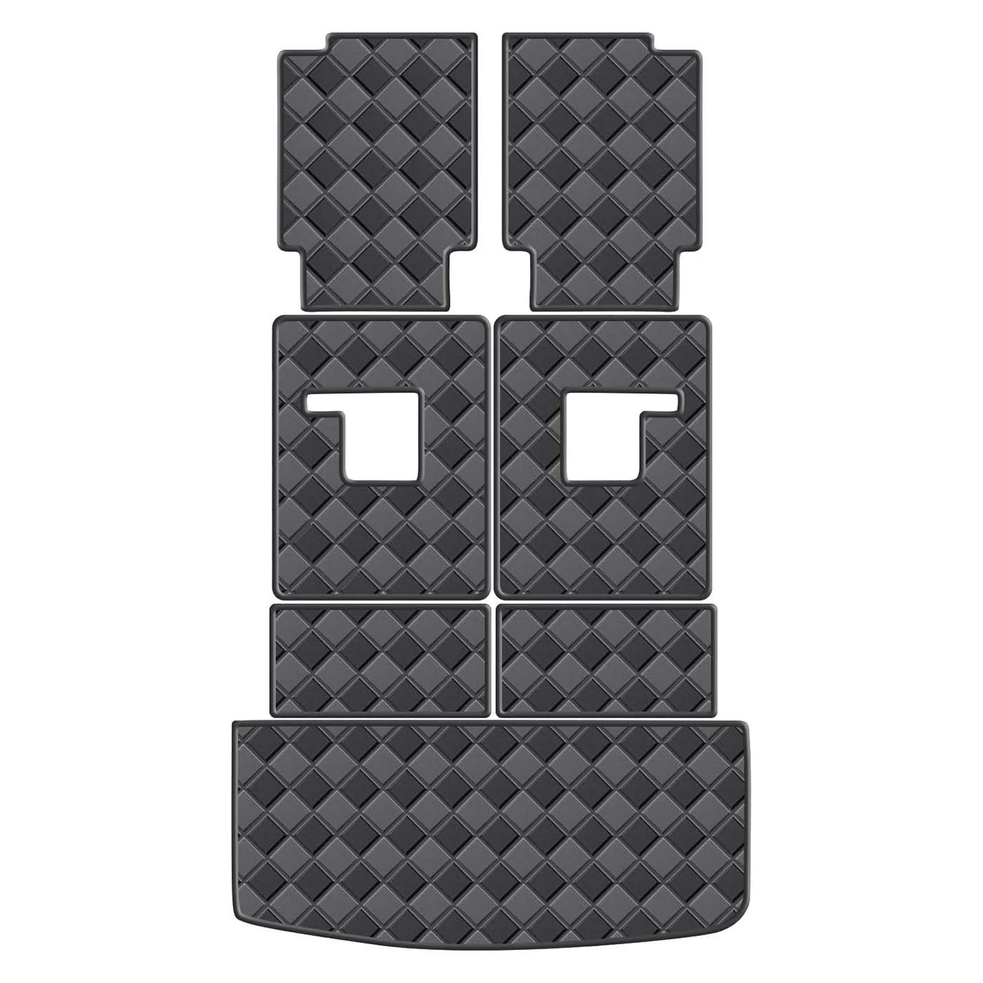 

Car Floor Trunk Cargo Mat for 2021 2025 Jeep Grand Cherokee L 6 Seats waterproof Liner Antiwear Antidirty
