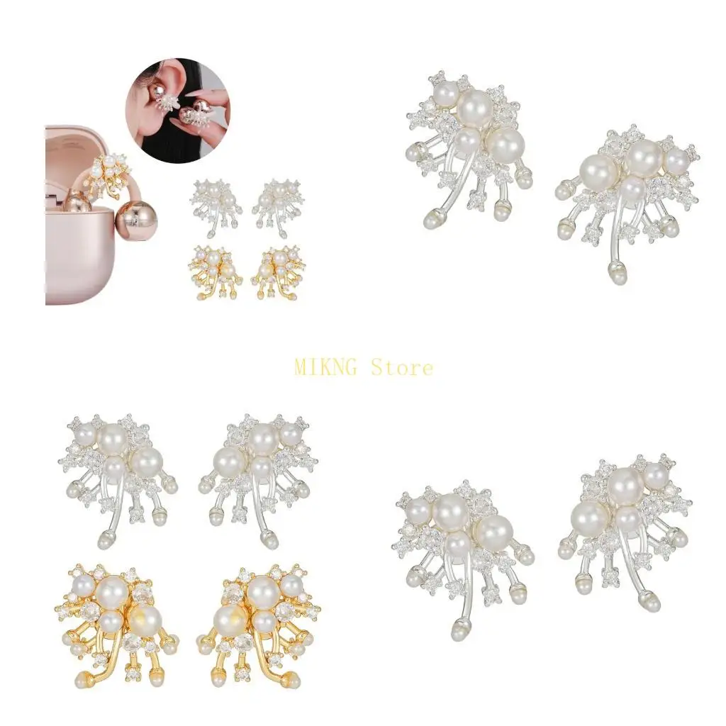 Fashion Brilliant Nebulas Rhinestones Earphone Decorations Sweat Resistant Coppers for Freeclip1/2 Sports Enthusiasts best sale