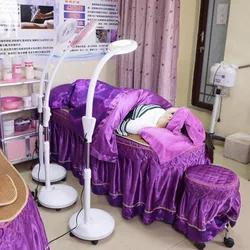 220V Beauty Salon Makeup Lamp LED Cold Lamp Magnifying Glass Tattoo Lamp Beauty Lamp Manicure Tattoo EYE Shadowless Floor Lamp