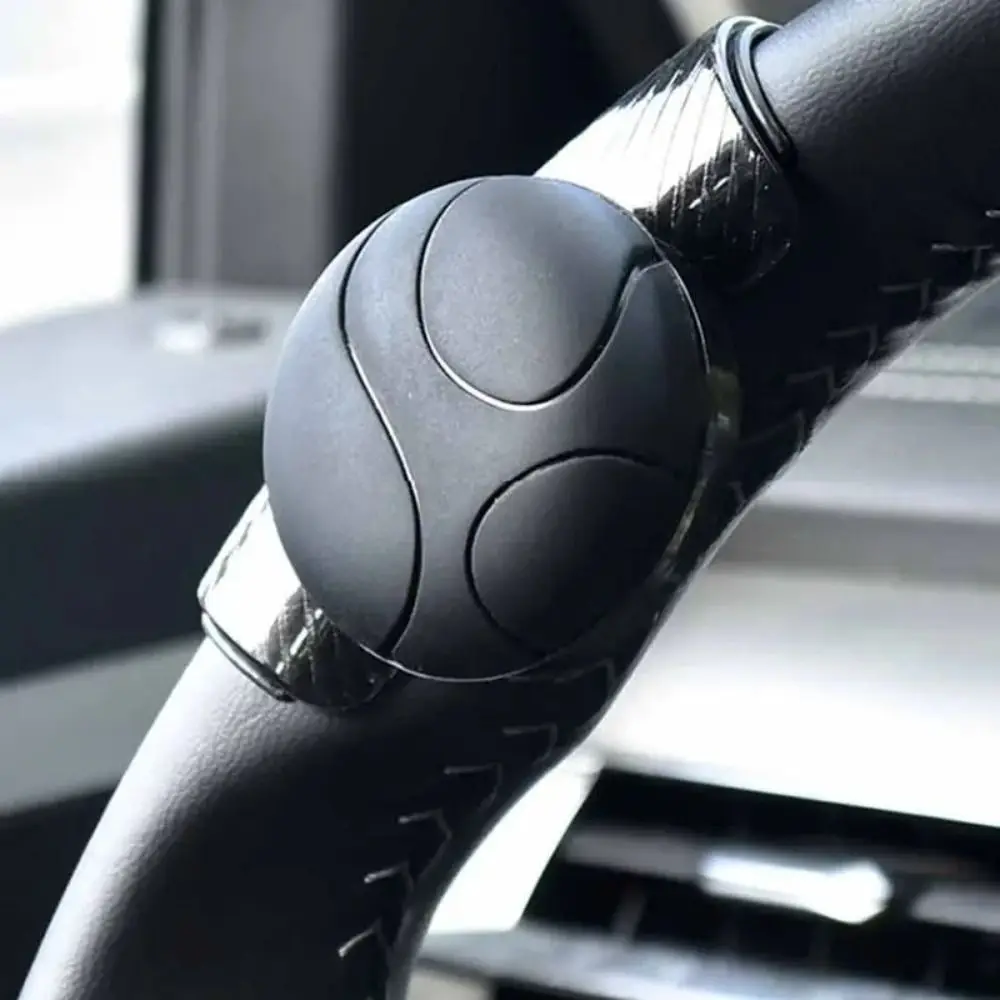360-Degree Rotation Steering Wheel Spinner Knob Smooth Rotation Single-Hand Control Vehicle Steering Assist Knob